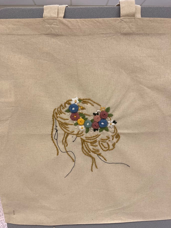 Handlenett håndbrodert