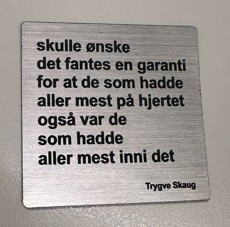 Kjøleskapsmagnet - Trygve Skaug