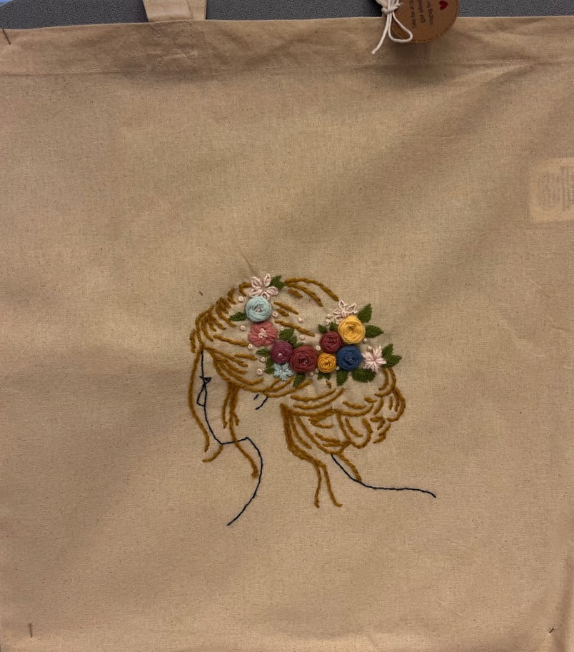 Handlenett håndbrodert