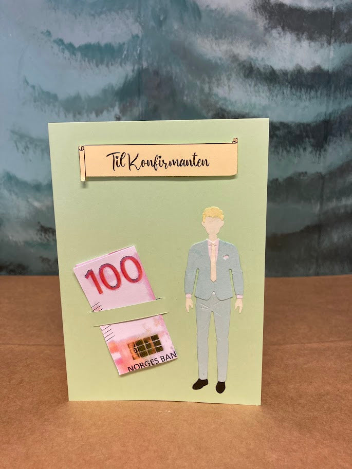 Anledningskort konfirmasjon gutt