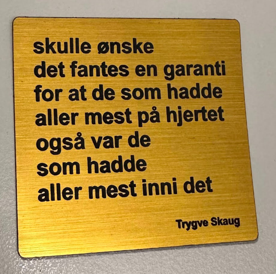 Kjøleskapsmagnet - Trygve Skaug