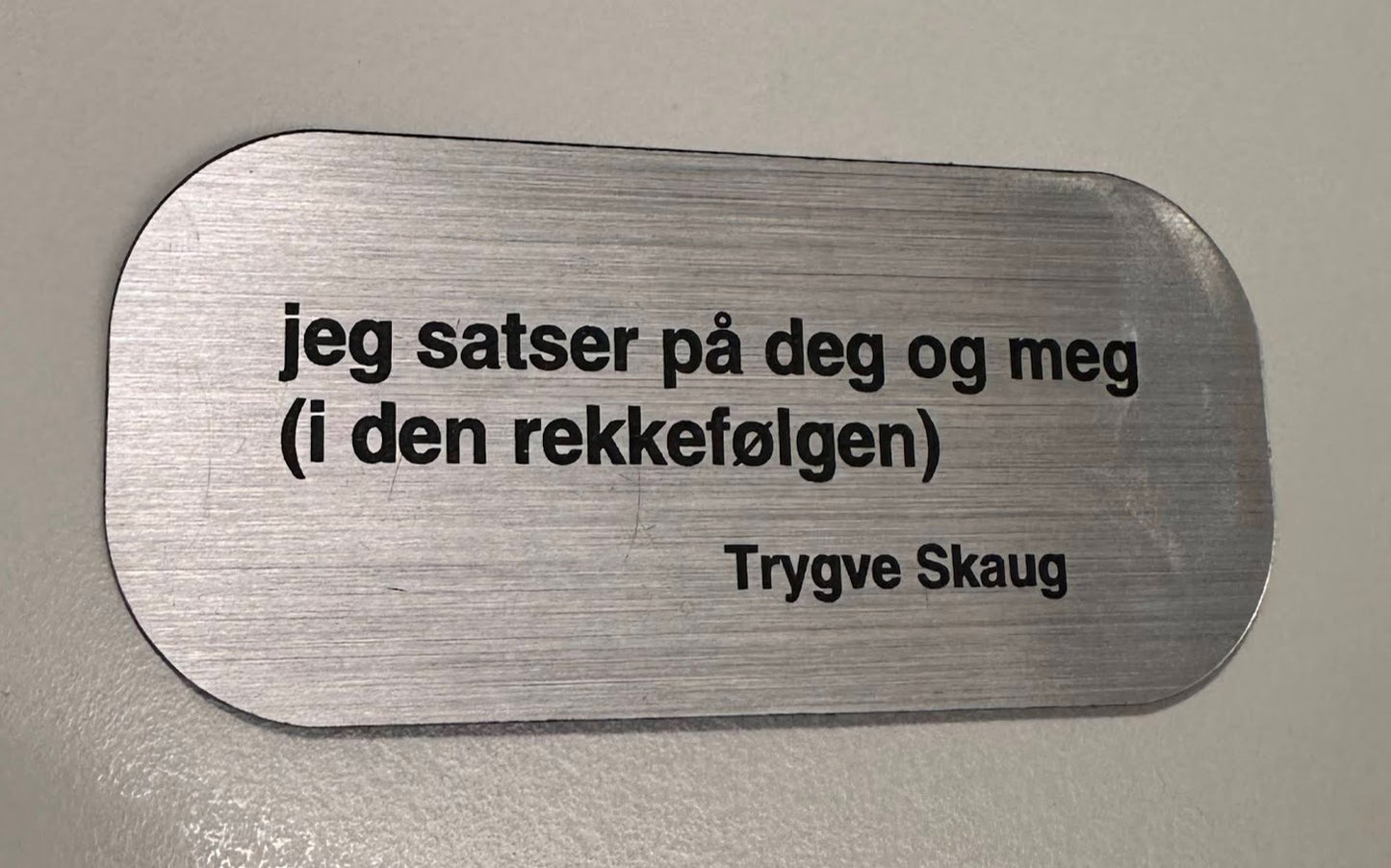 Kjøleskapsmagnet - Trygve Skaug